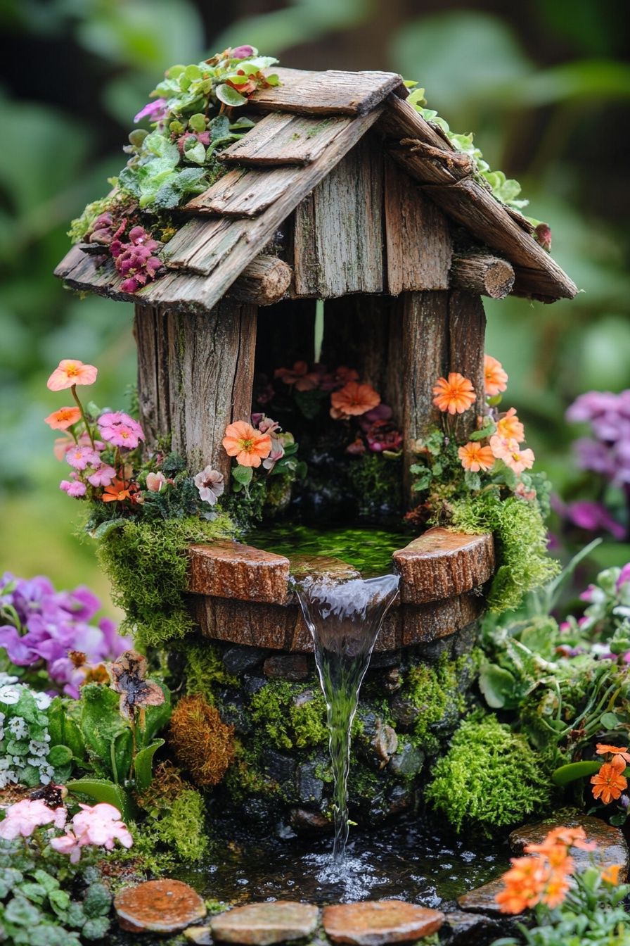 12. Add a Magical Touch with a Miniature Fairy Well