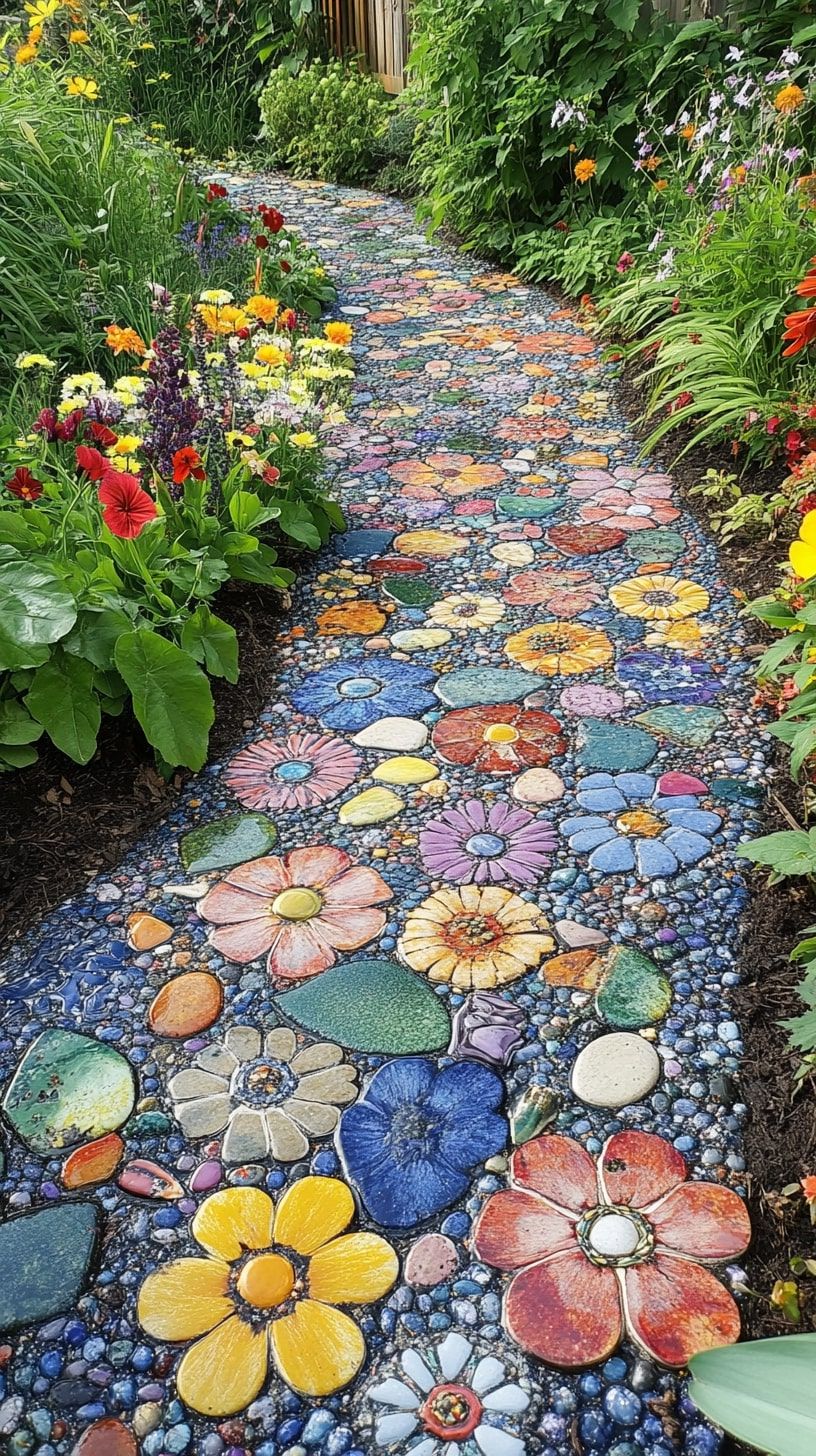 Flower Mosaic Path
