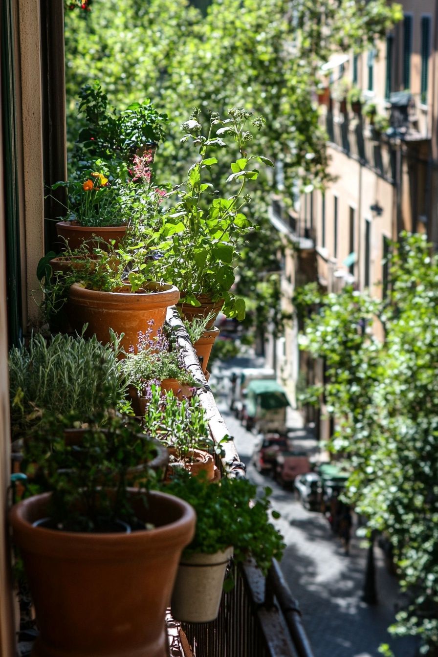 Maximize a Small Balcony with a Vertical Herb Garden