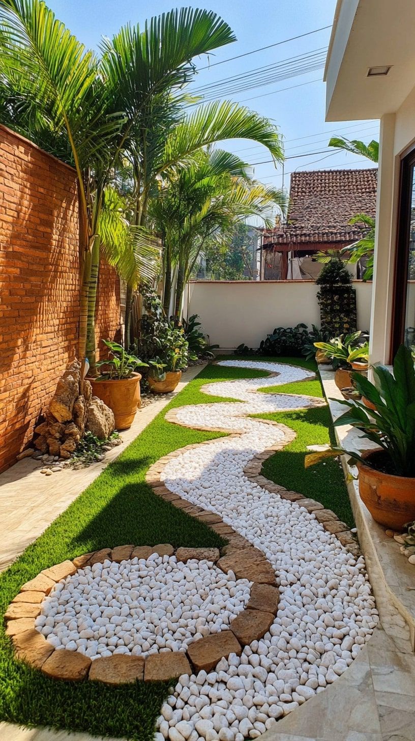 Outdoor Space with a Zen Garden
