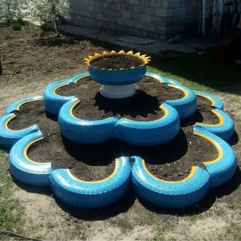 Recycled Tire Planters