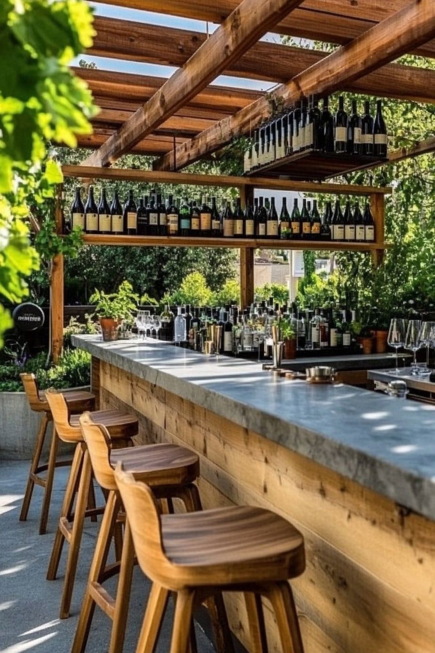 Design an Inviting Patio Bar with a Rustic Touch