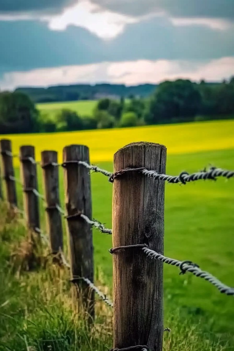 rustic fence ideas 7