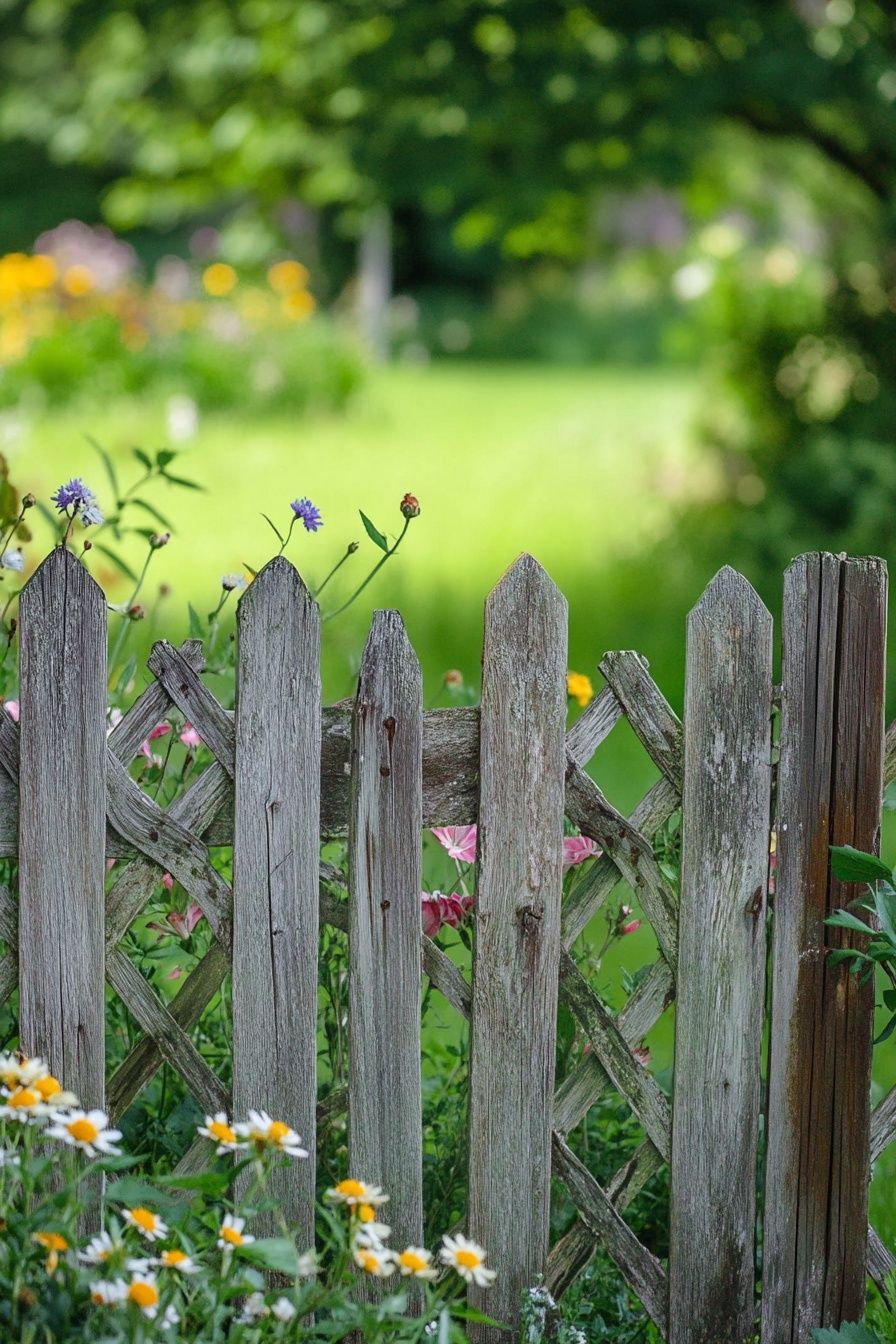 rustic fence ideas 8