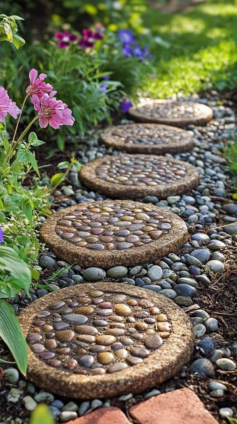 Pebble-Lined Garden