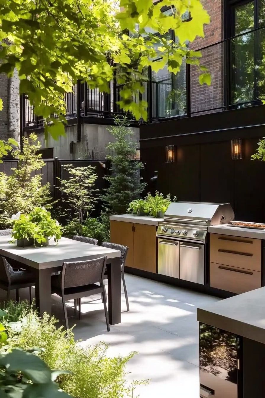 Design a Sleek Patio Retreat with a Modern Outdoor Kitchen