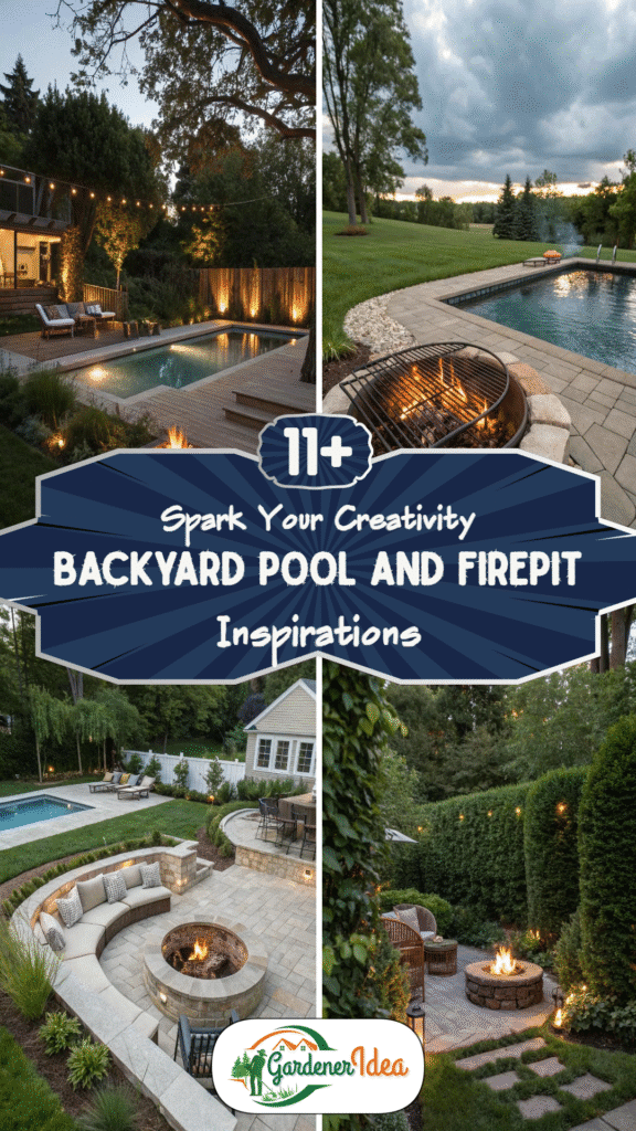 Spark Your Creativity: 11+ Backyard Pool and Firepit Inspirations