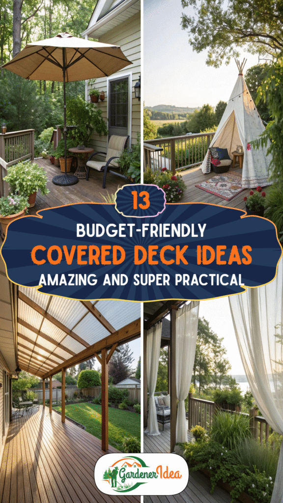 13+ Budget-Friendly Covered Deck Ideas