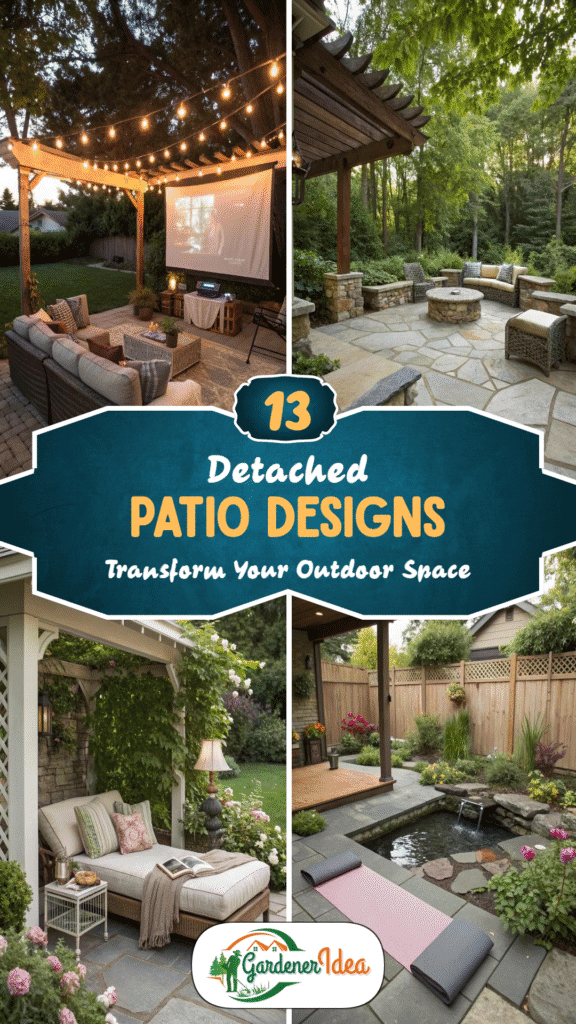 13 Detached Patio Designs to Transform Your Outdoor Space