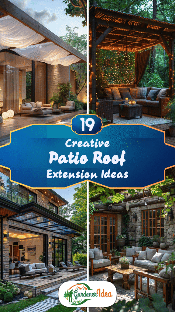 19 Creative Patio Roof Extension Ideas
