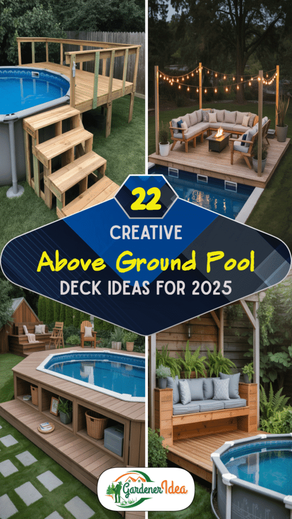 22 Creative Above Ground Pool Deck Ideas for 2025