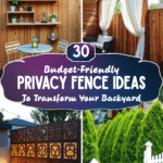 30 Budget-Friendly Privacy Fence Ideas to Transform Your Backyard
