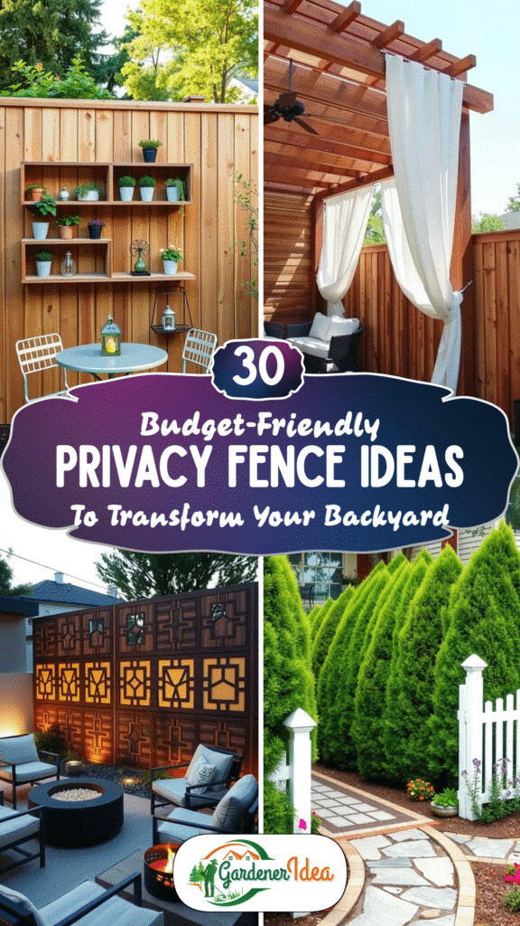 30 Budget-Friendly Privacy Fence Ideas to Transform Your Backyard