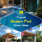 38 Tropical Modern Pool House Ideas
