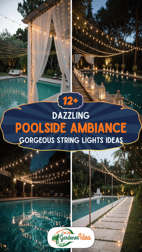 Dazzling Poolside Ambiance: 12+ Gorgeous String Lights Ideas