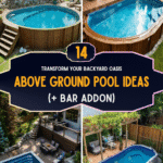 Transform Your Backyard Oasis: 14 Above Ground Pool Ideas (+ Bar Addon)