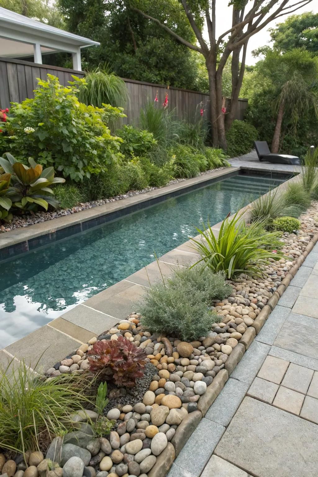 Gravel borders add function and flair.