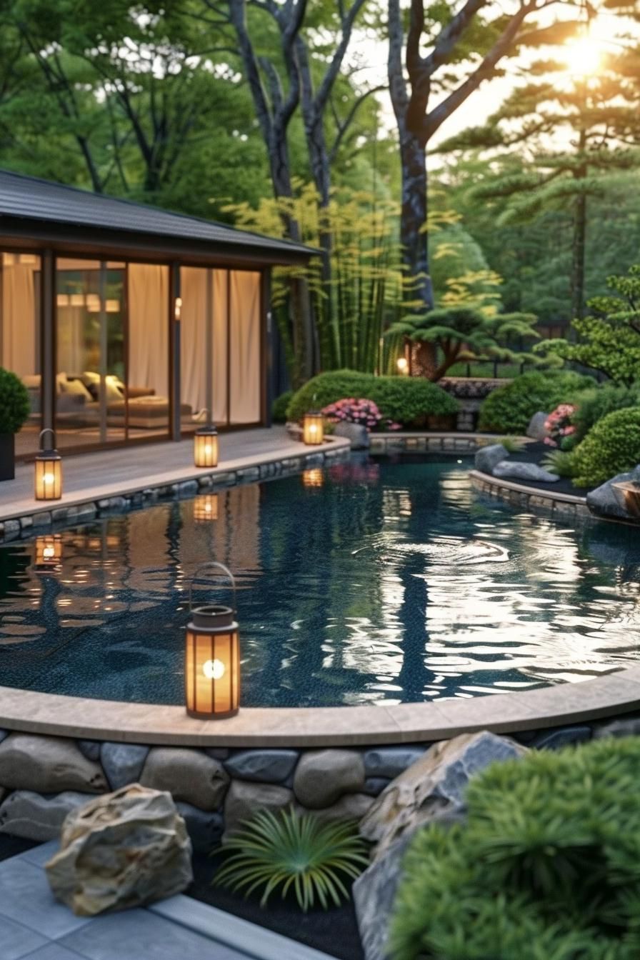 5. Zen Pool Oasis: Tranquil Waterscape-1