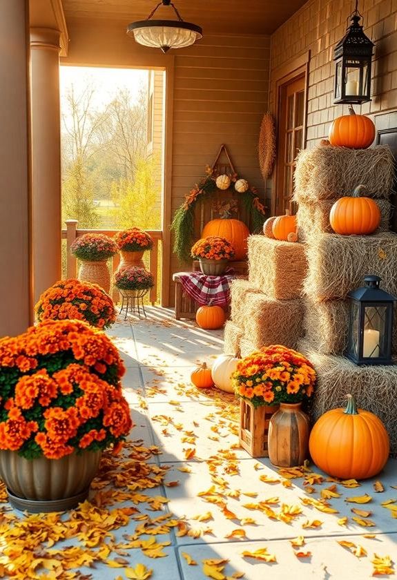 rustic farmhouse hay decor