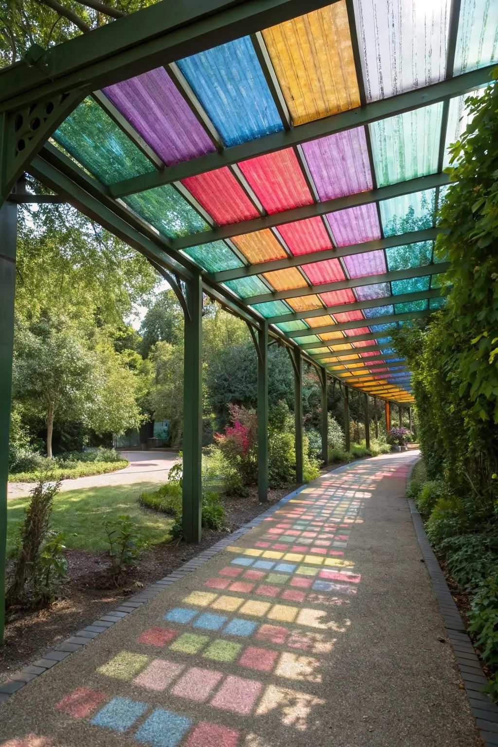 Tinted polycarbonate sheets offer color and UV protection.