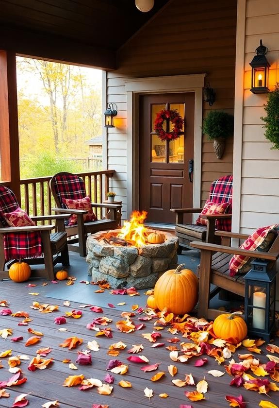 outdoor fire pit arrangement