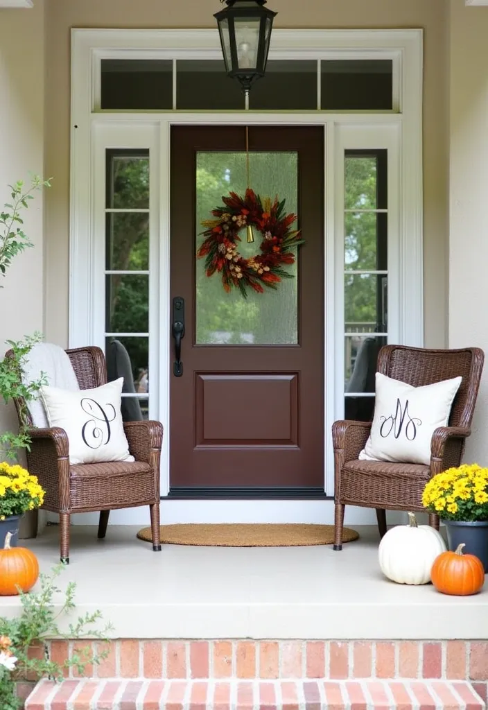 27+ Perfect Fall Porch Decor Ideas - 26. Personalized Decor