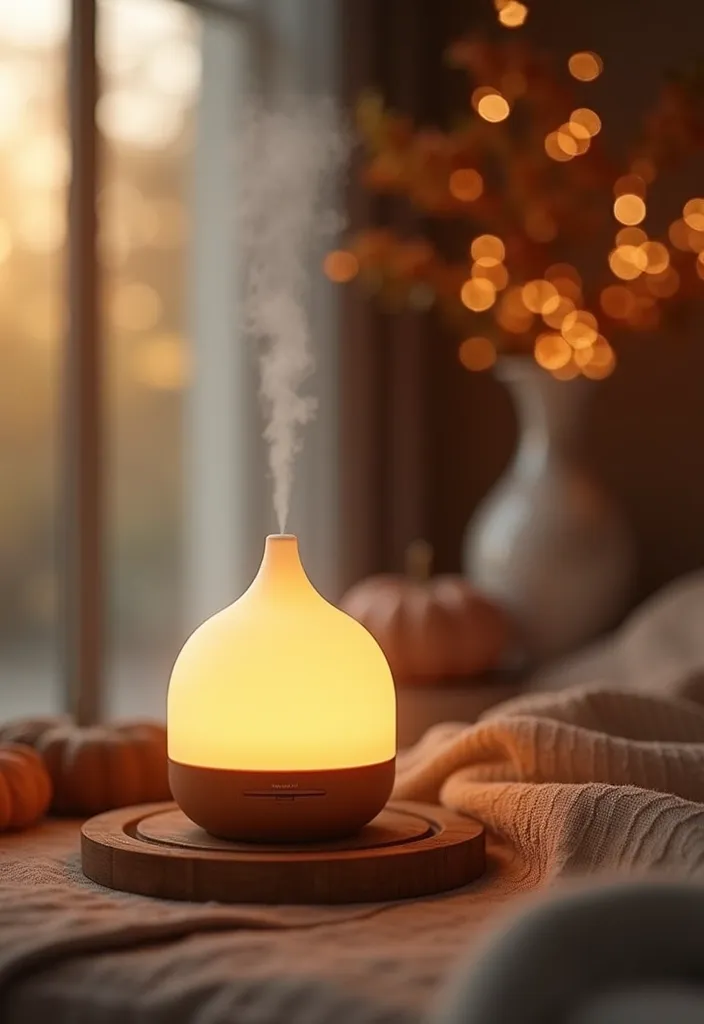25 Fall Apartment Decor Ideas That Will Cozy Up Your Space Like Never Before! - 14. Seasonal Scents with Diffusers