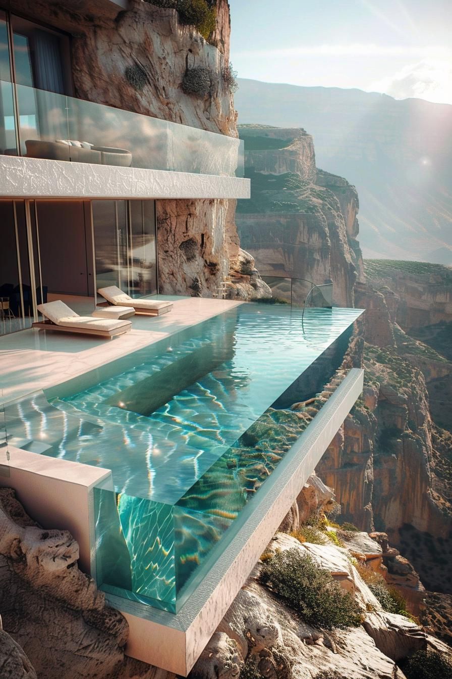 3. Cliffside Glass Pool Design-1