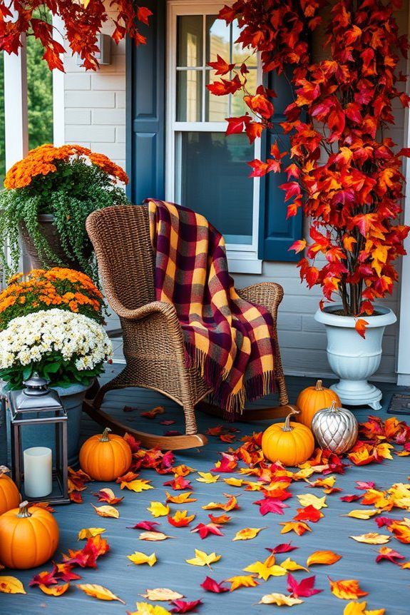 vibrant fall foliage display