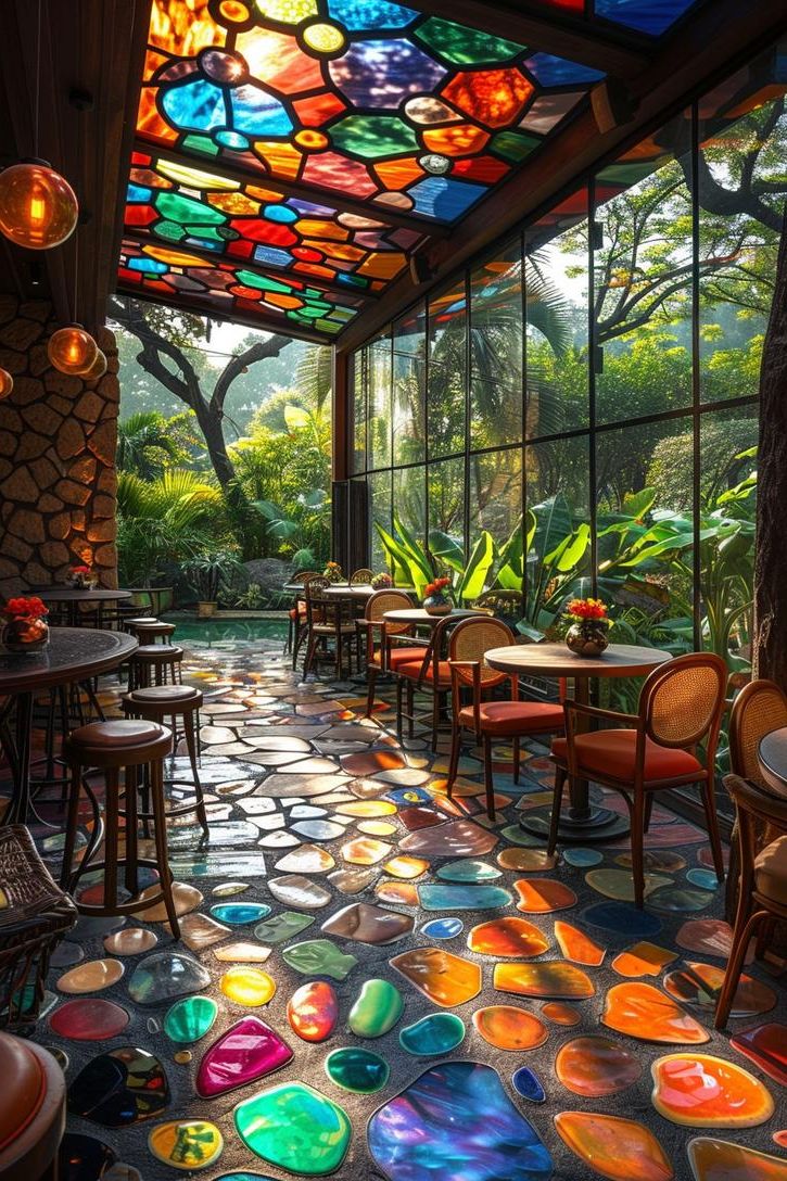 11. Stained Glass Patio Roof Ideas-0