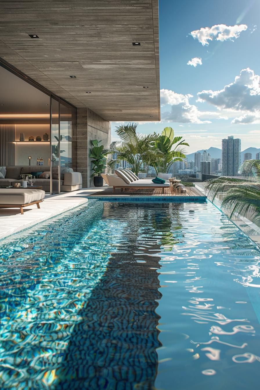 6. Elevated Aquatic Bar Pool Design-2