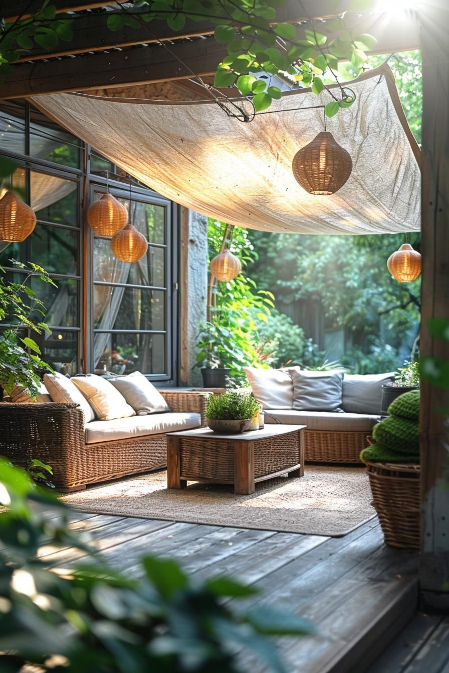 6. Shade Sails for Cozy Patios-1