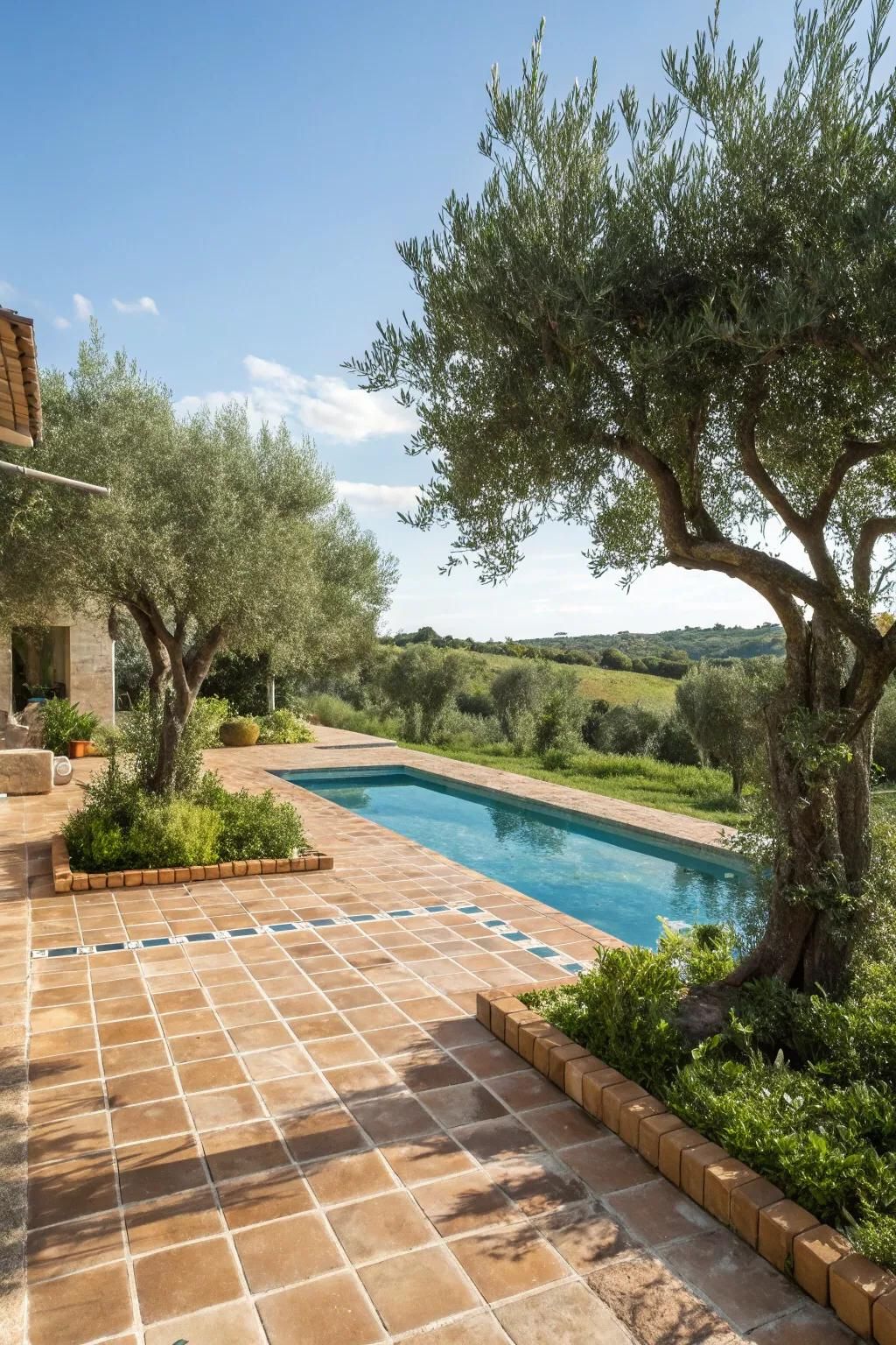 Bring the Mediterranean to your backyard with stylish tiles.