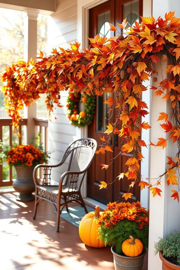 decorate with seasonal garland