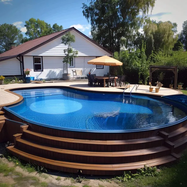 ground pool multi desk level