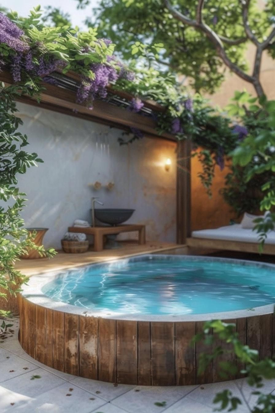 14. Poolside Garden Poolhouse Oasis-2