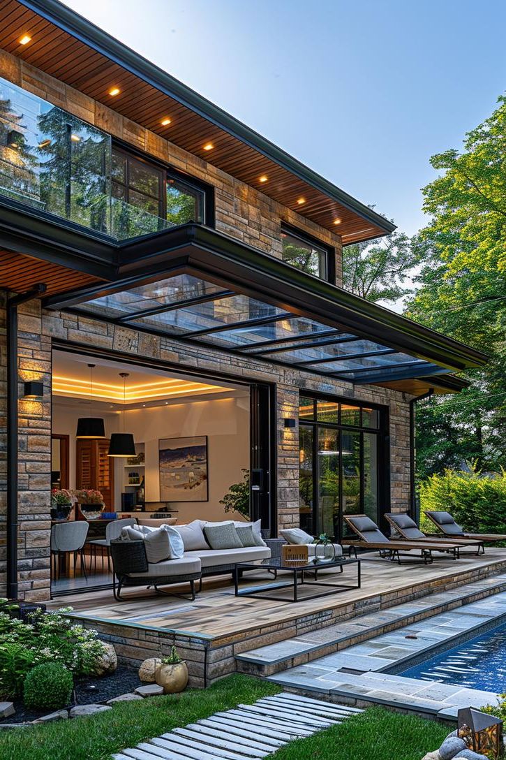 4. Sleek Glass Patio Roof Extension-2