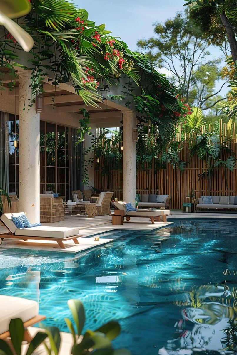 8. Bamboo Privacy and Climbing Vines-2