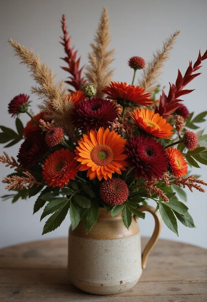 25 Fall Apartment Decor Ideas That Will Cozy Up Your Space Like Never Before! - 5. Fall Floral Arrangements