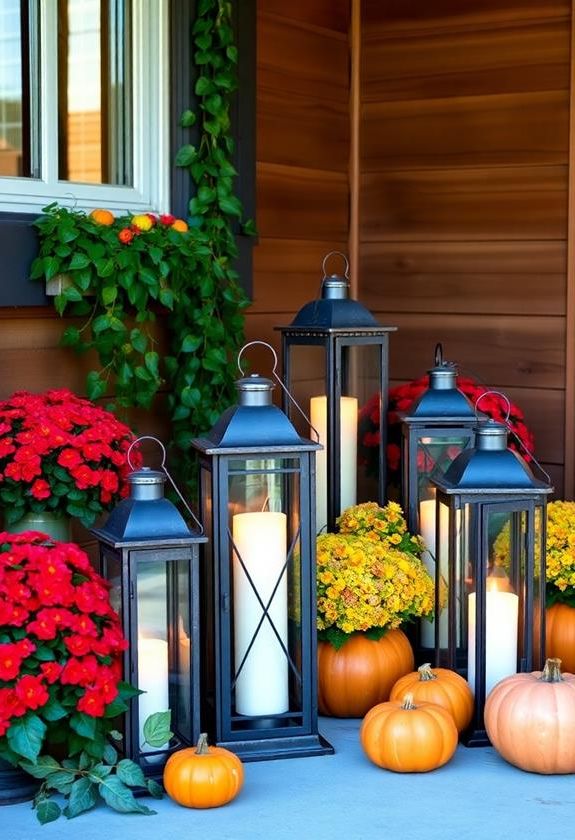 floral lantern centerpiece ideas