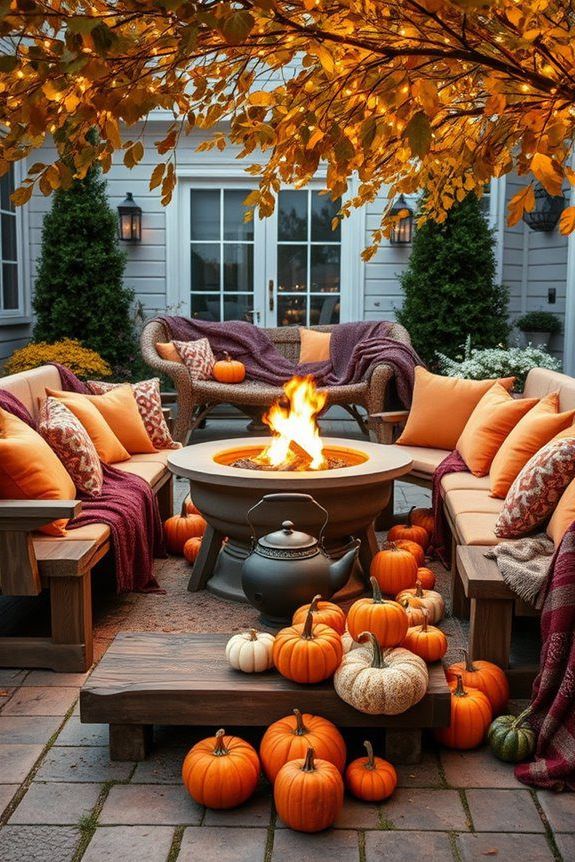 set up cozy gatherings