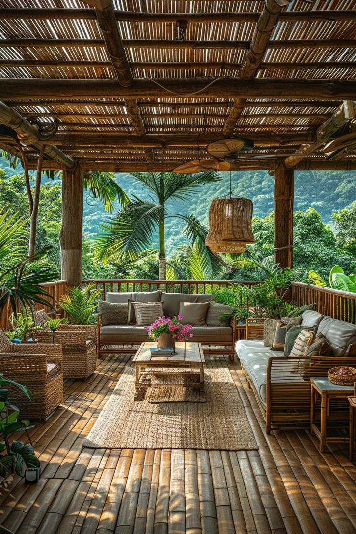 14. Rustic Tropical Patio Cover Designs-1