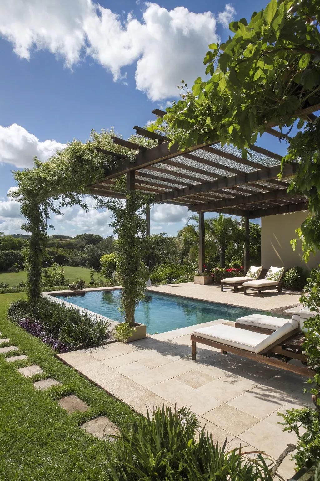 Stay cool with stylish shade structures.