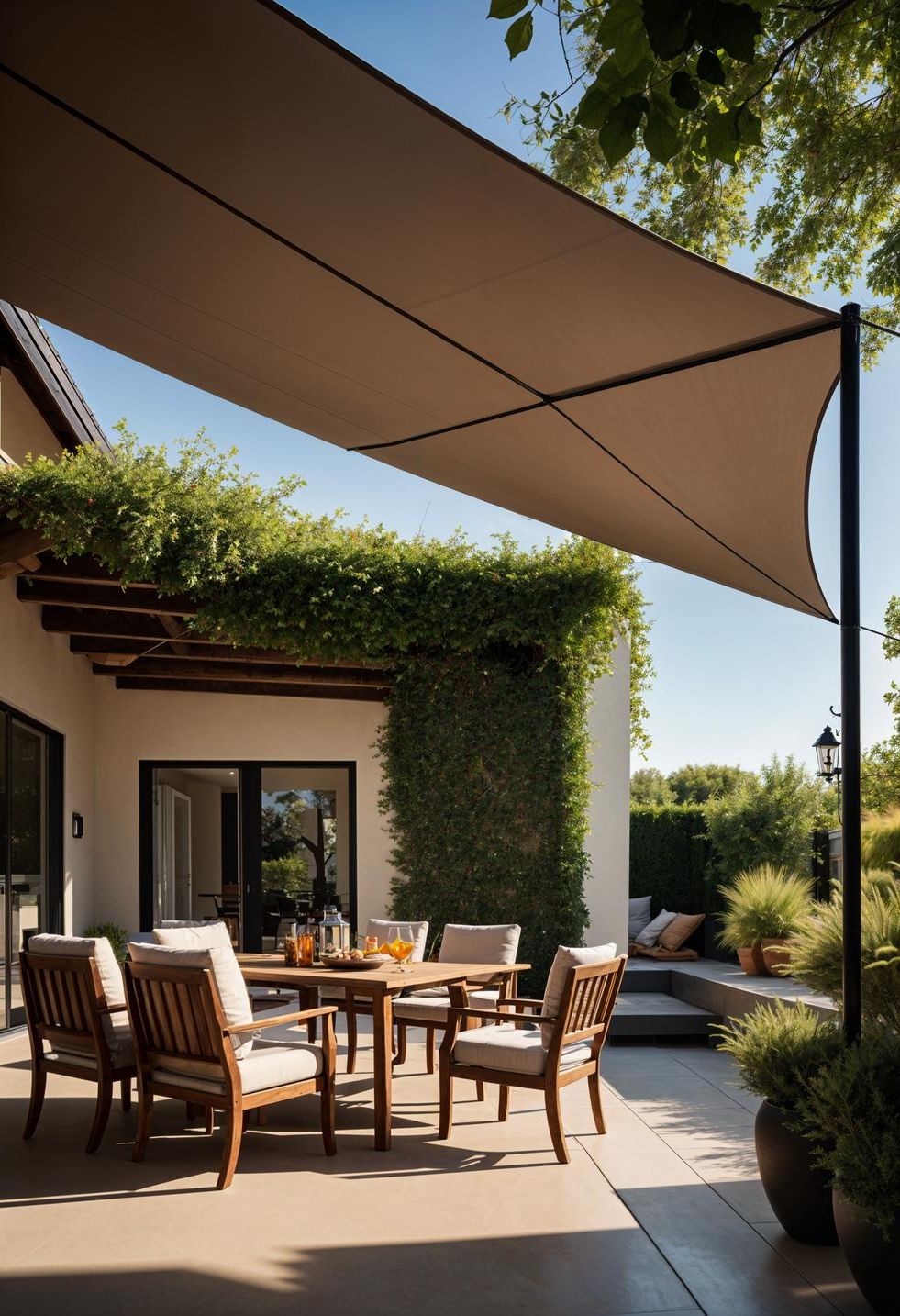 6. Shade Sails for Cozy Patios-2