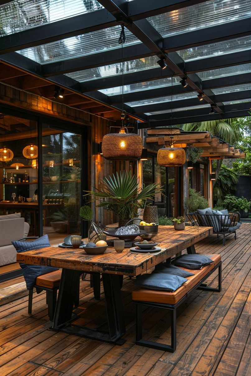 8. Modern Industrial Patio Roof Design-1