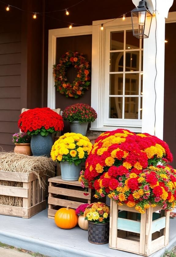 fall blooms and mums