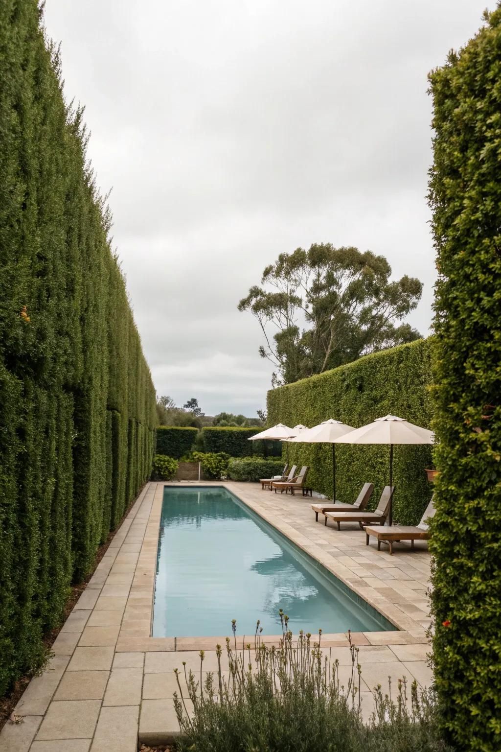 Enjoy your pool in peace with effective privacy screening.