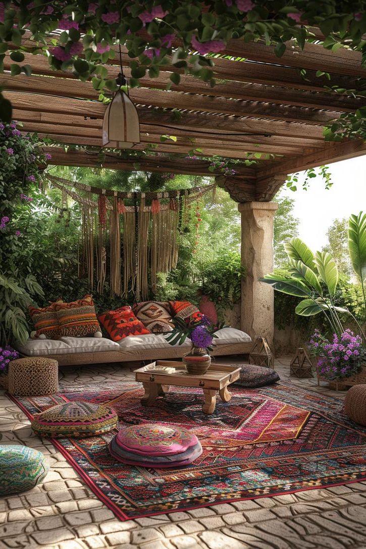 1. Boho Patio Decor Ideas-1
