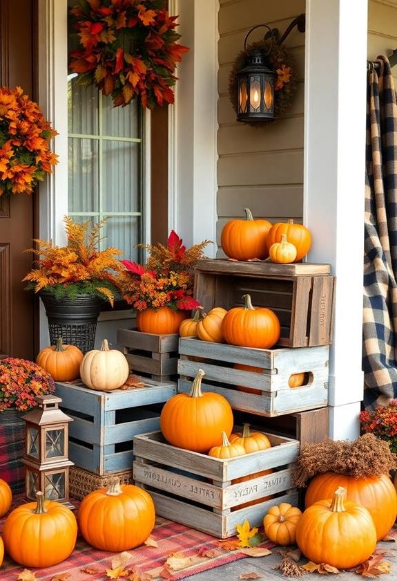 antique wooden storage boxes