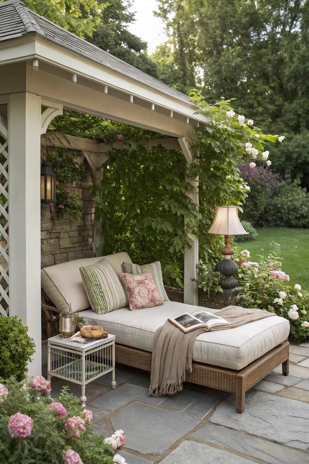 A reading nook perfect for losing oneself in a book.